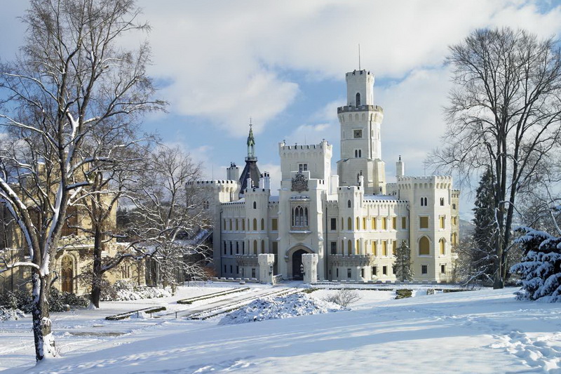 Замки Чехии открытые зимой
